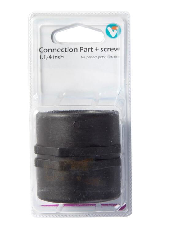 Recht verbindingsstuk met schroefdraad connection part met screw 1.1 4 inch Velda