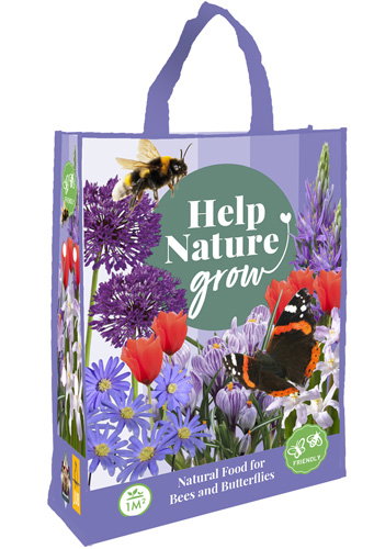 Shopping Bag 'Help Nature Grow' JUB, 1 bloembol - Jub