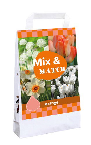 Tas Mix & Match Orange JUB, 1 bloembol - Jub