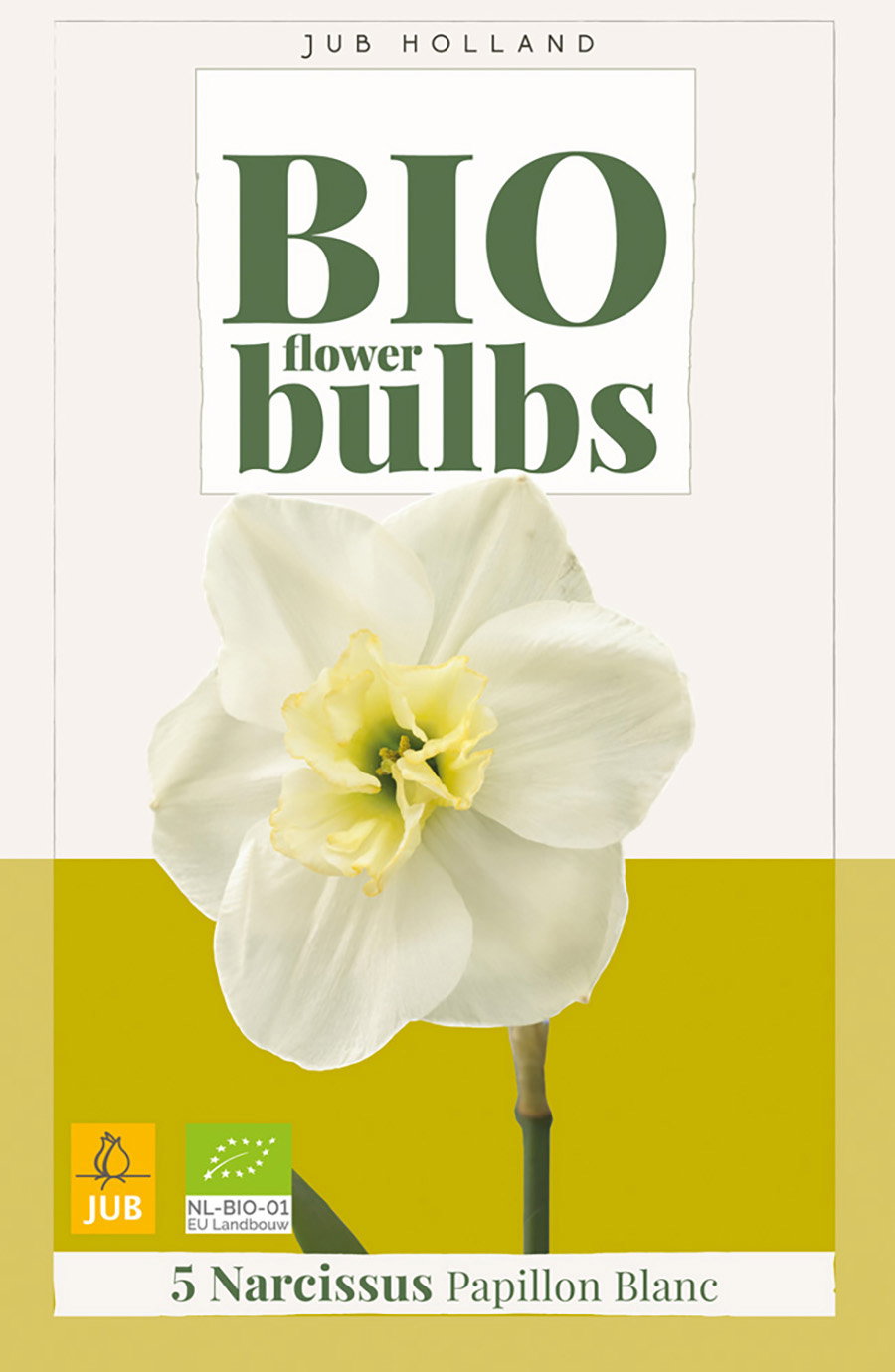 Narcissus papillon blanc bio bloembol JUB 5 stuks - Jub