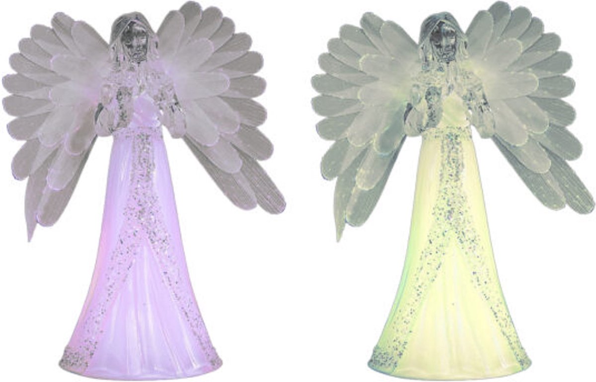 Engel 22 cm fiber colourchanging LED ass 3xAAA HIT - Hit