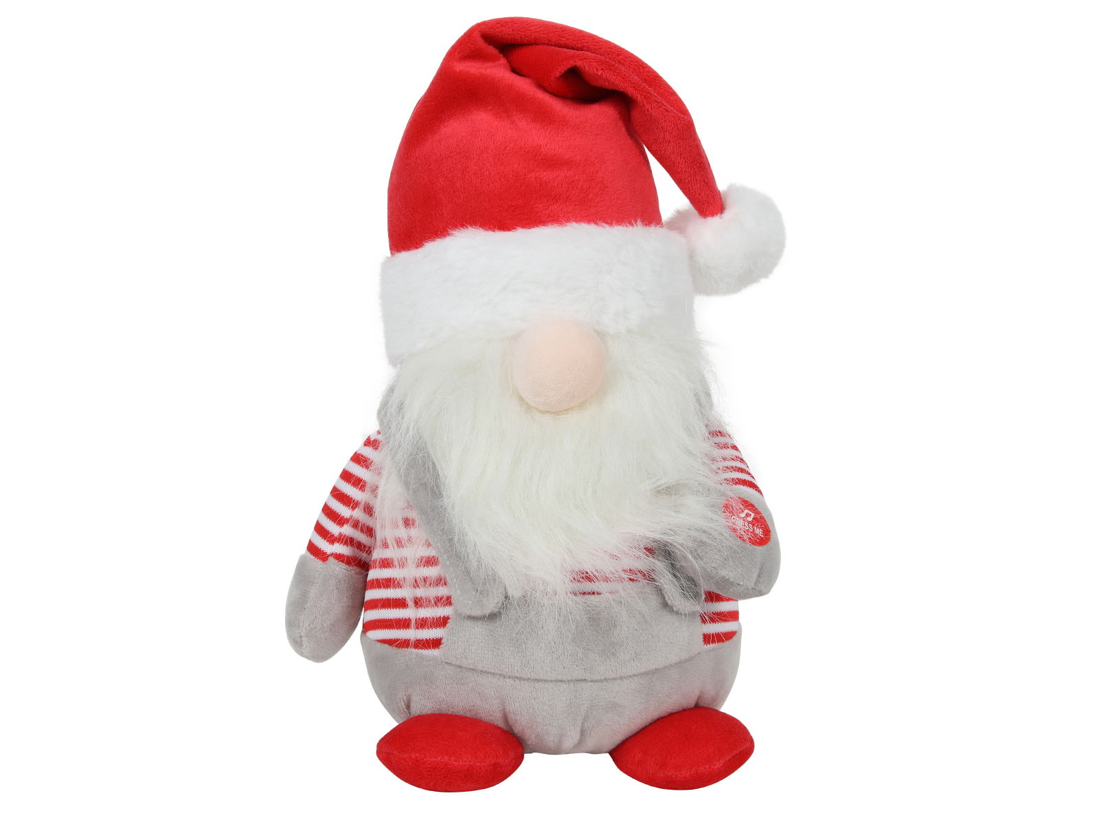 Kerstgnoom staand 25 cm zing dans 3xAAA batt incl - Hit