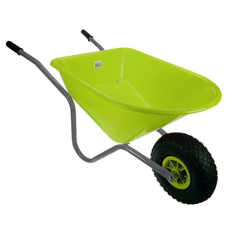 Talentools Kinderkruiwagen lime/grijs metaal/kunststof - 
