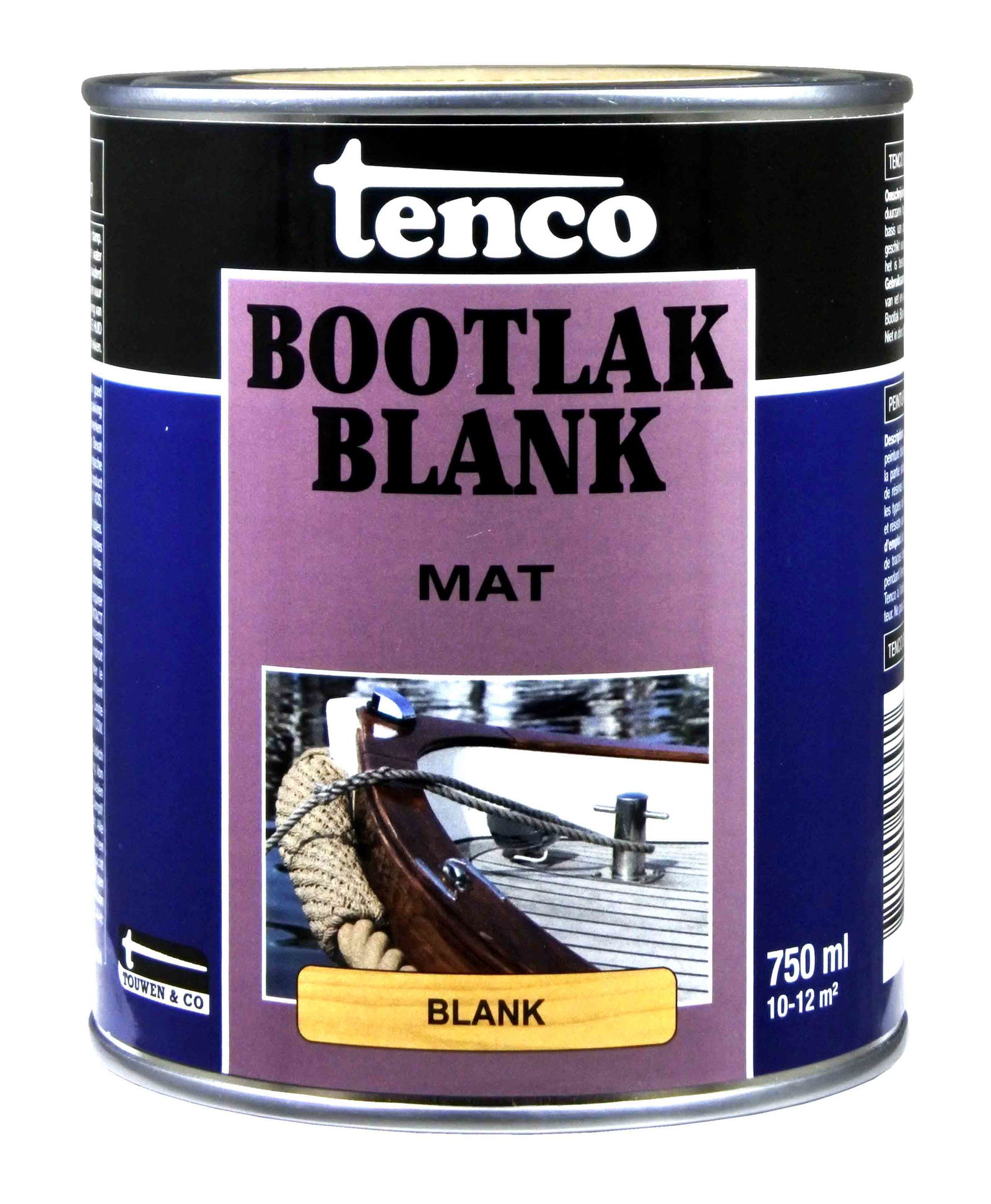 Bootlak blank mat 0,75l verf beits tenco