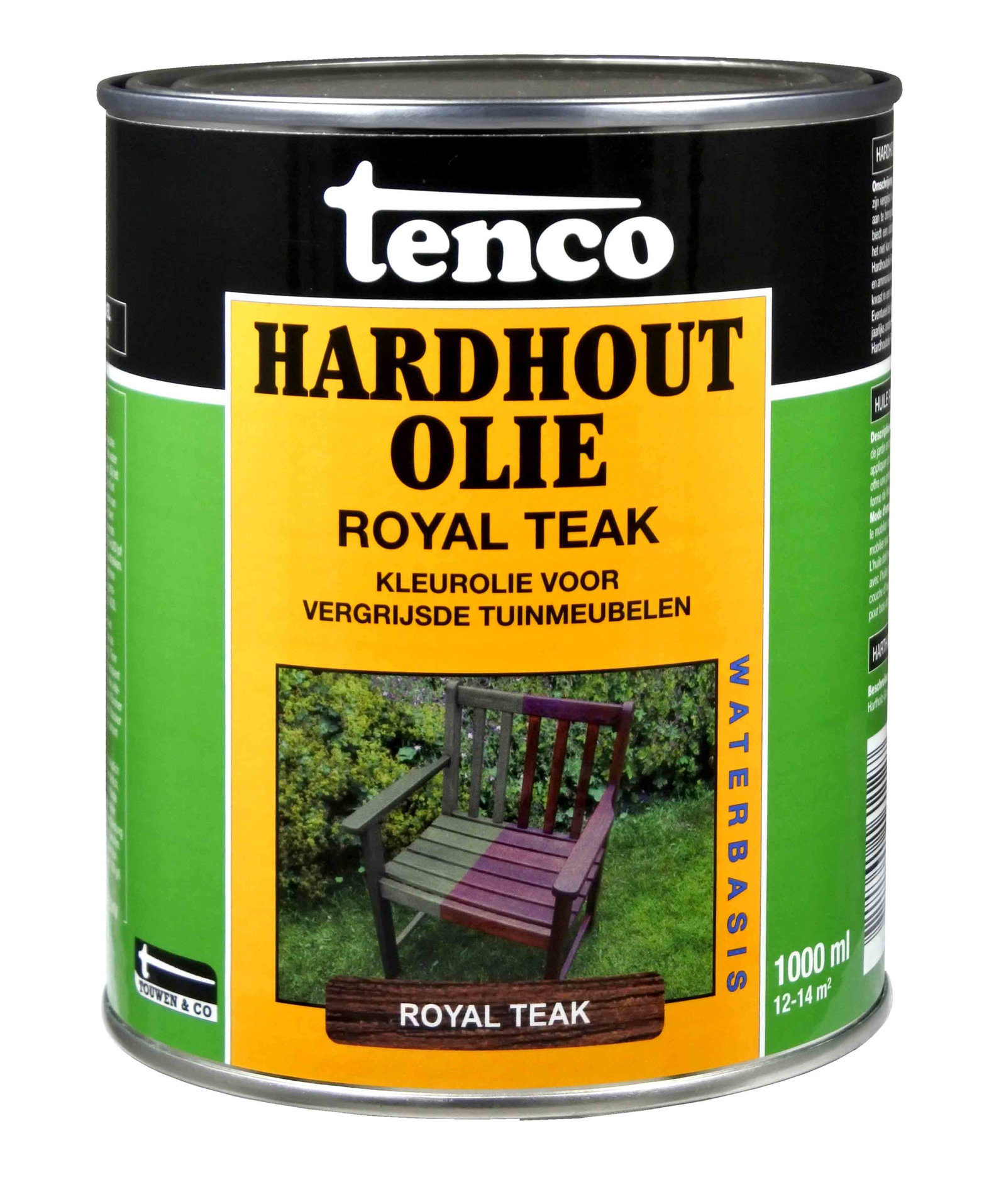 Tenco Hardhoutolie royal teak 1l verf/beits – bruin