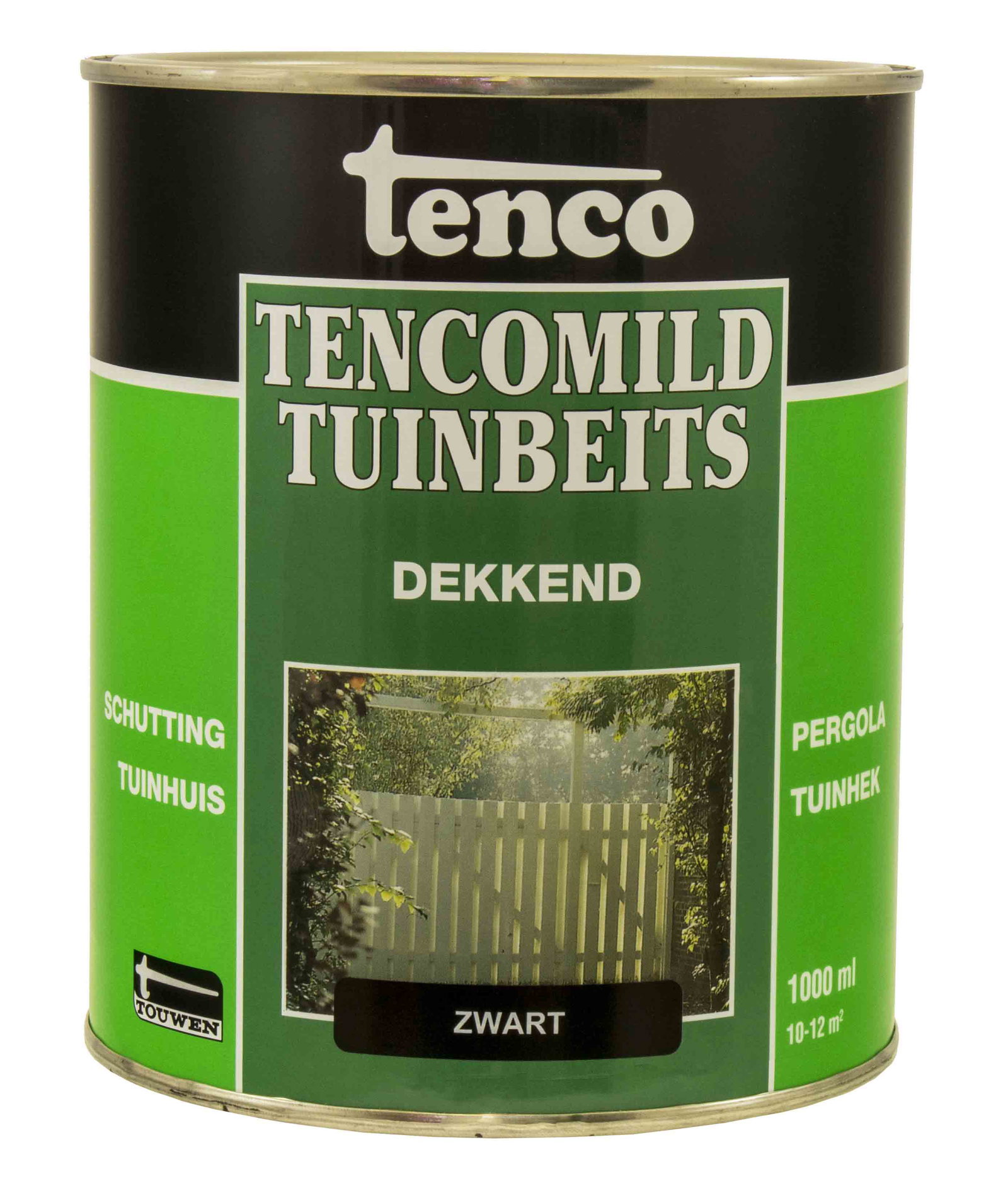 Tenco Dekkend zwart 1l tencomild verf/beits