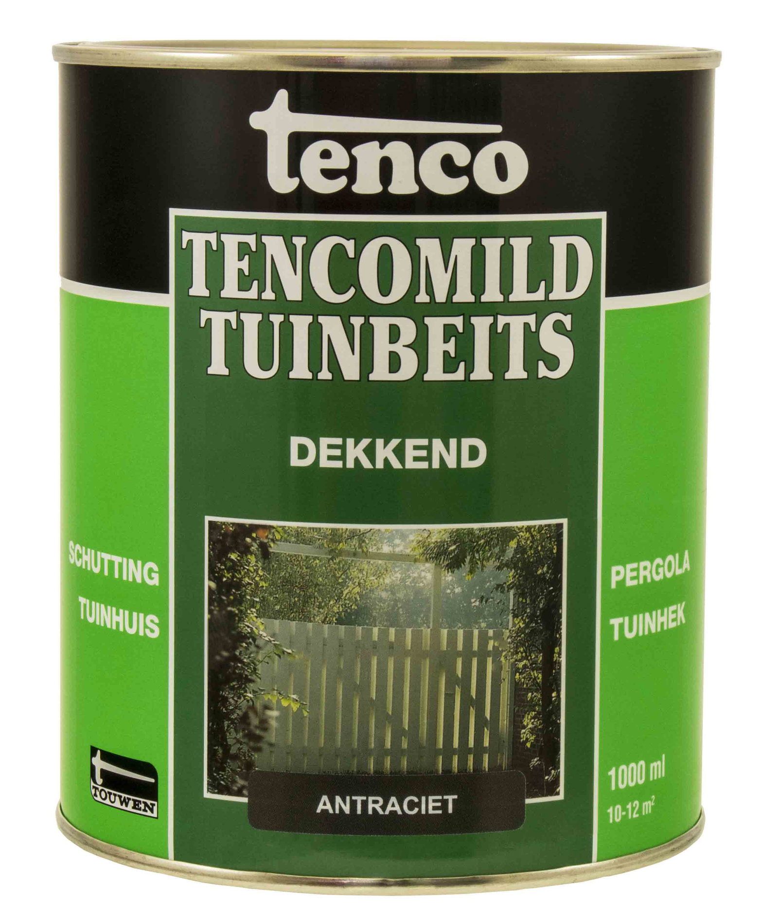 Tenco Dekkend antraciet 1l tencomild verf/beits – zwart