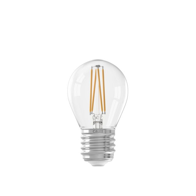 LED volglas Filament Kogellamp 220-240V 4.5W 470lm E27 P45, Helder 2700K Dimbaar - Calex