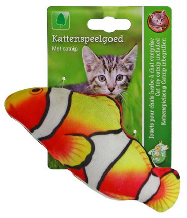 Toon details van K.splg clownsvis catnip bel 15cm Gebr. de Boon https://cdn.warentuin.nl/media/catalog/product/S/C/SCAN8712901087142_k_splg_clownsvis_catnip_bel_15cm_gebr_de_b_2d98.jpg