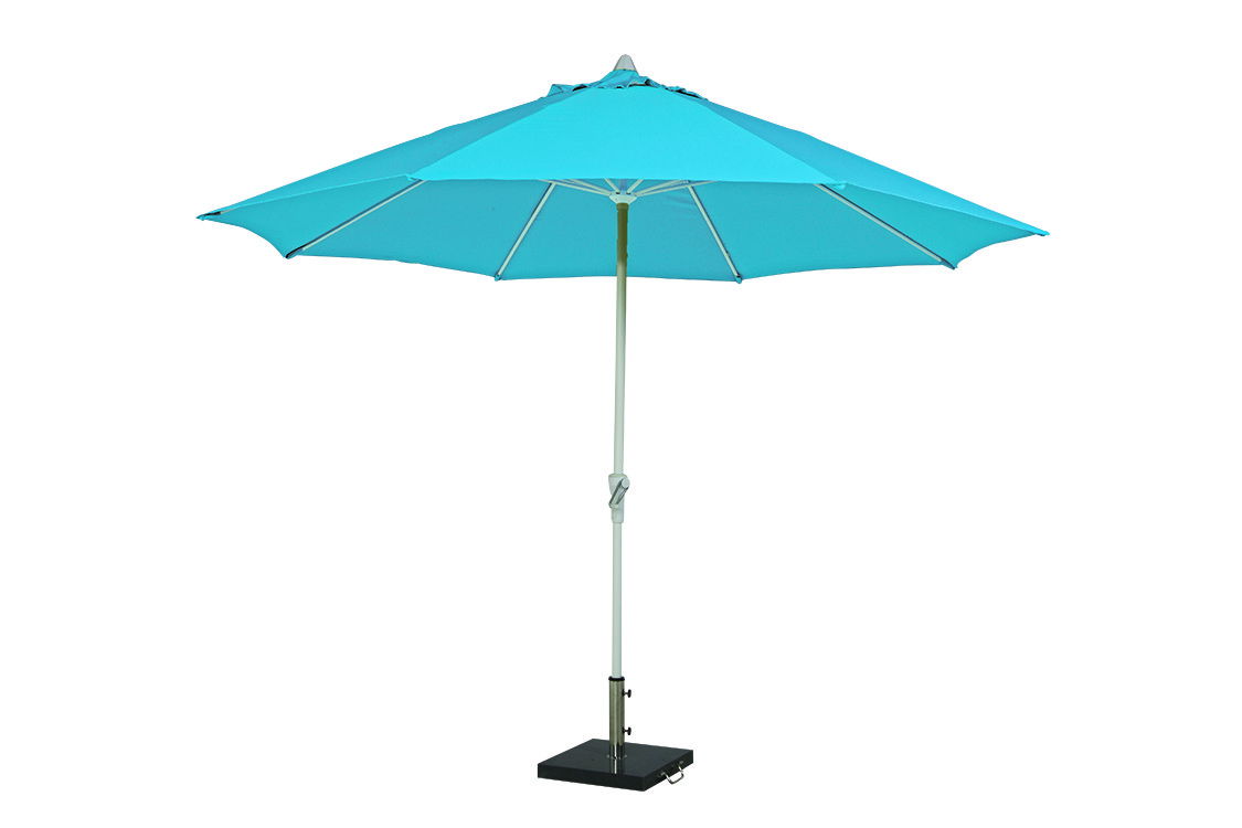 Stokparasol Almeri dia. 330 cm blauw zonwering Garden Impressions