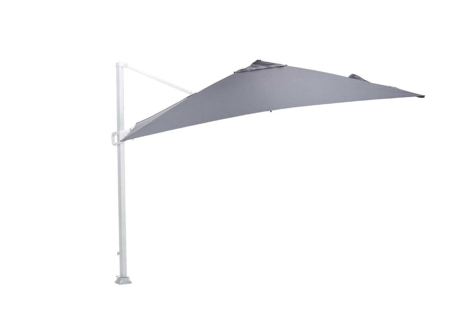 Hawaii zweefparasol 300x300 wit licht grijs zonwering Garden Impressions