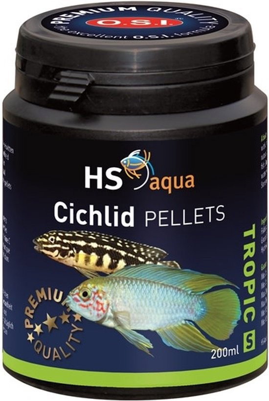 Toon details van Hs aqua cichlid pellets s 200 ml Smulders https://cdn.warentuin.nl/media/catalog/product/S/C/SCAN8713179302326_hs_aqua_cichlid_pellets_s_200_ml_smulders_5fe0.jpg