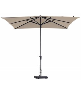 Paros II round ecru stokparasol 300 cm zonwering Madison