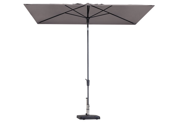 Sun square grey stokparasol 250 x 125 cm zonwering Madison