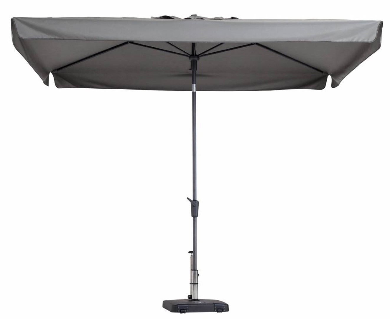 Stokparasol Delos 300 x 200 cm light grey zonwering Madison