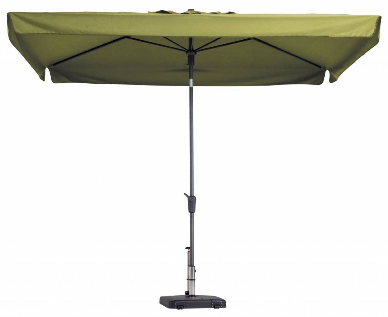 Stokparasol Delos 300 x 200 cm sage green zonwering Madison