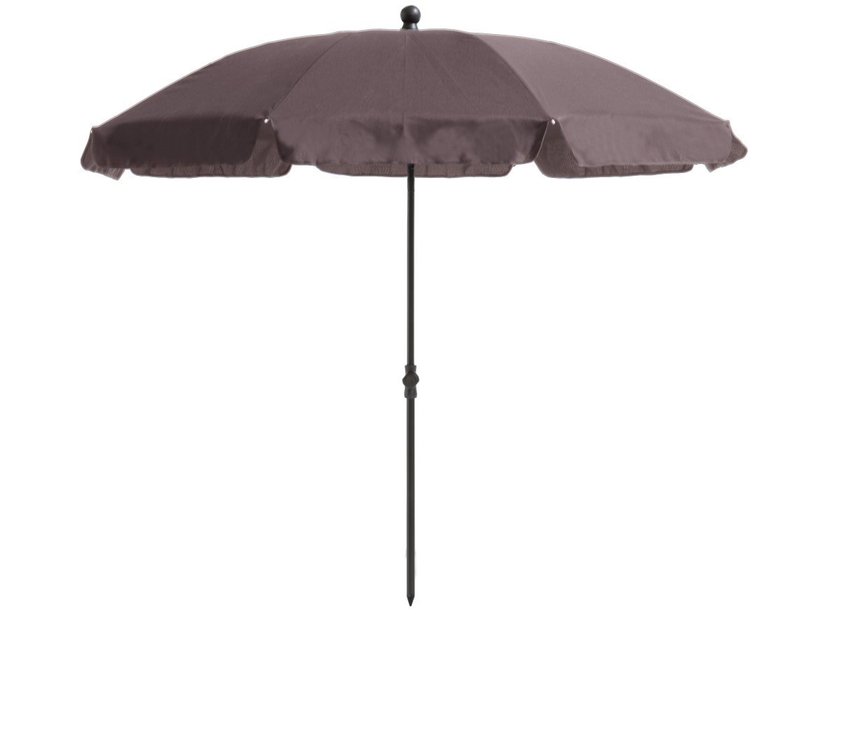 Stokparasol Las Palmas 200 cm with tilt taupe zonwering - Madison