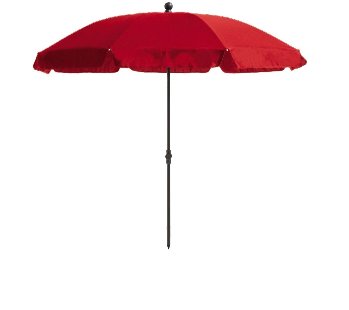 Stokparasol Las Palmas 200 cm with tilt red zonwering Madison