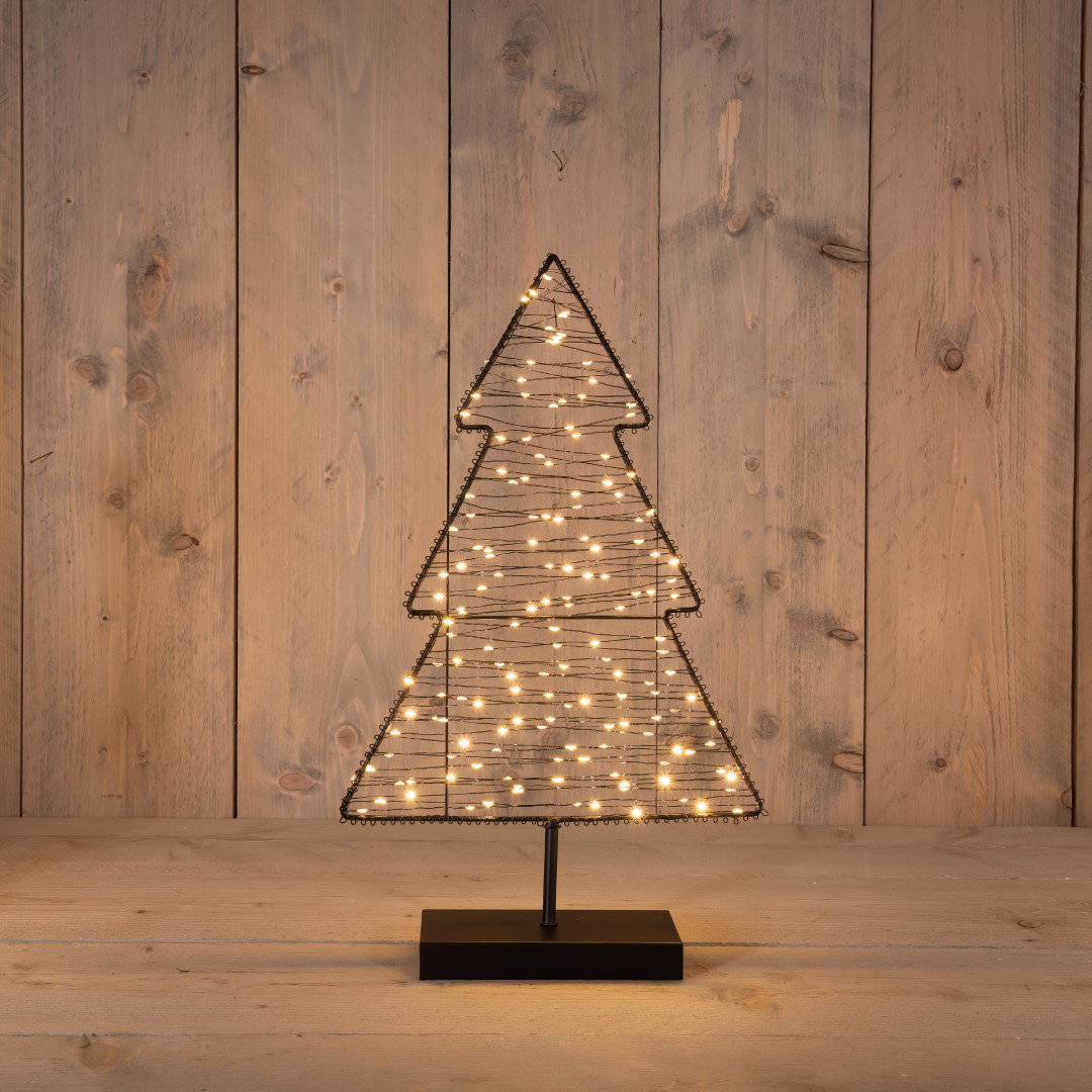 Boom op voet metaal classic warm 160 LED 30,5x50 cm Anna's Collection - Annas collection