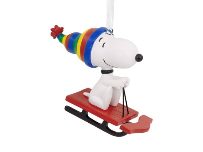 Hallmark Kerstornament snoopy sled