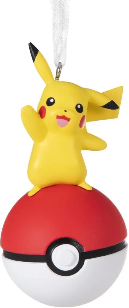 Hallmark Ornament l93 fc pokemon with ball  - 