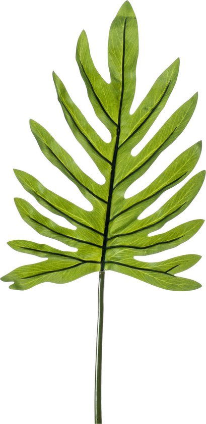 Emerald Philodendron leaf l 100 cm kunstbloem zijde nepbloem - 