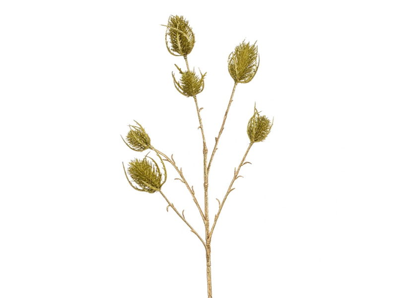 Kunsttak eryngium green, 64 cm - Hortus