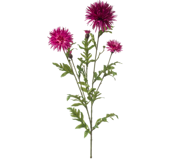 Centaurea spray fuchsia 100 cm kunstbloem zijde nepbloem - Emerald
