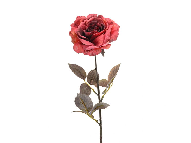 Kunstbloem rose zoe fuchsia, 68 cm - Hortus