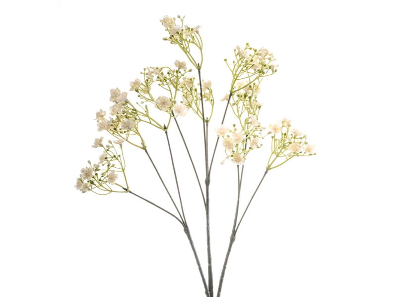 Kunstbloem gypsophilia cream, 68 cm - Hortus