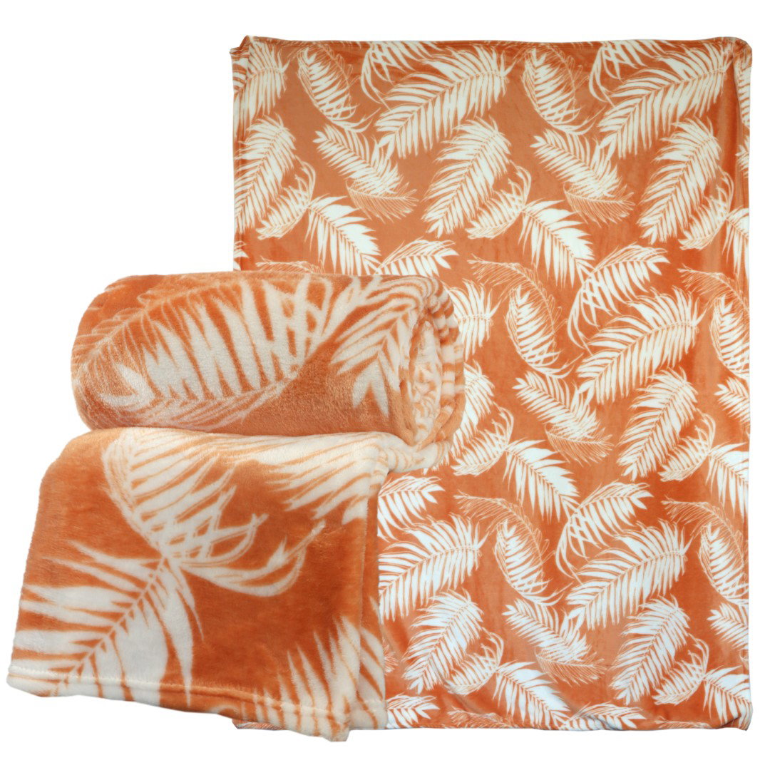 Unique living Plaid fien L200 x B150 cm sandstone  - 