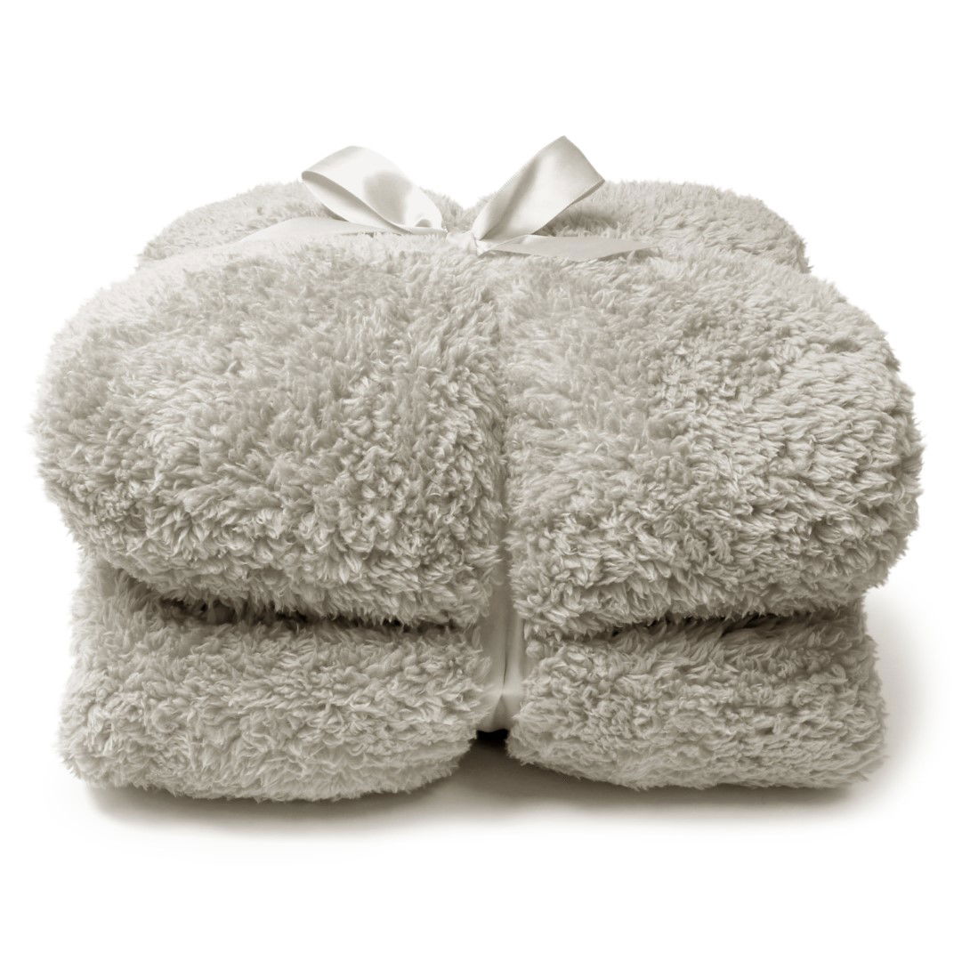 Plaid teddy l200 b150 cm chateaugrijs - Plaid teddy l200 b150 cm chateaugrijs -