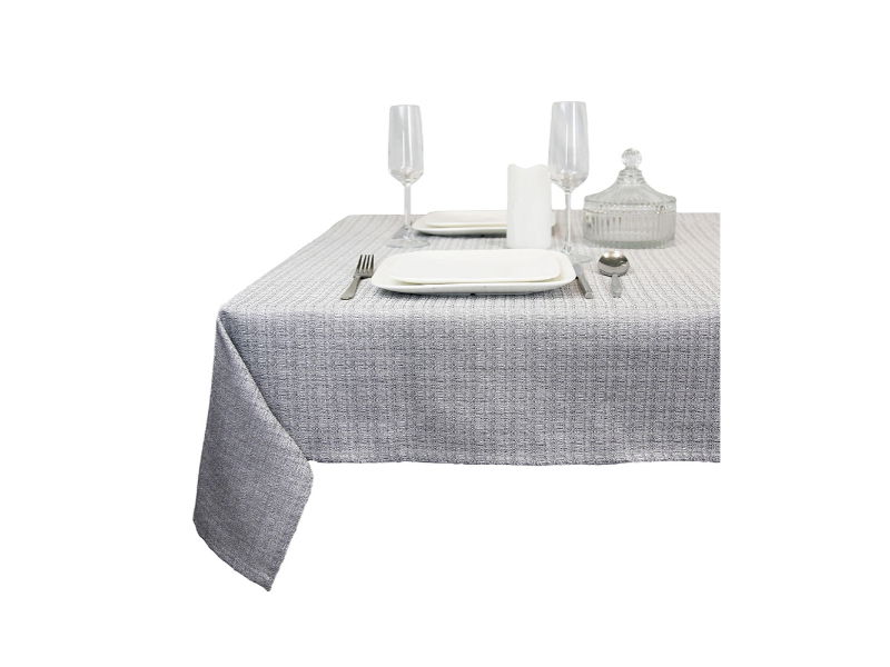 Tafelkleed xenna 200x145 cm zilver - Unique Living