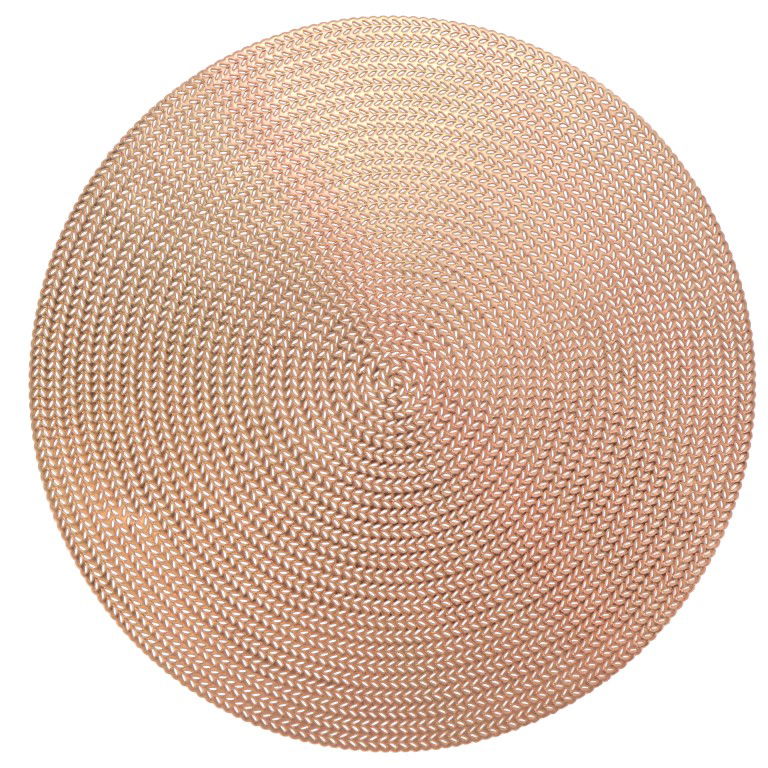 Placemat Thora Rond 38cm Koper
