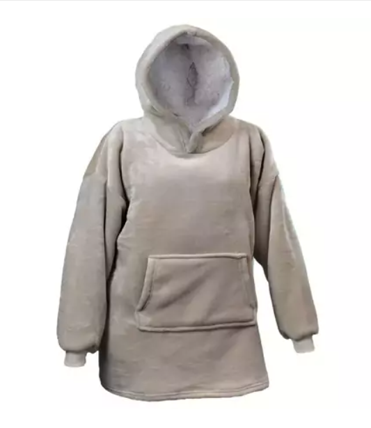 Unique living Oversized Hoodie stone 70x50x87 cm  - 