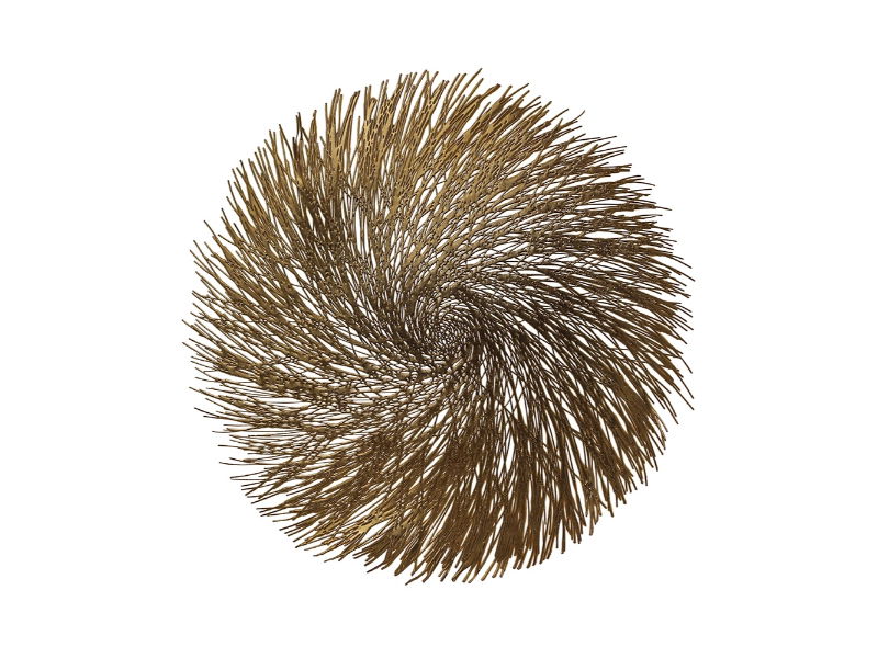 Placemat clara d38 cm koper - Unique Living