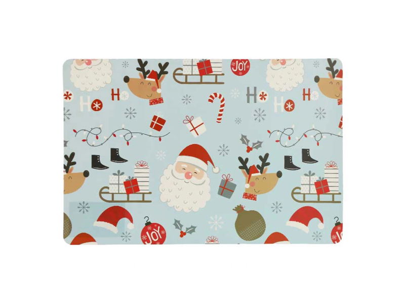 Placemat present 43.5x28.5 cm blauw - Unique Living