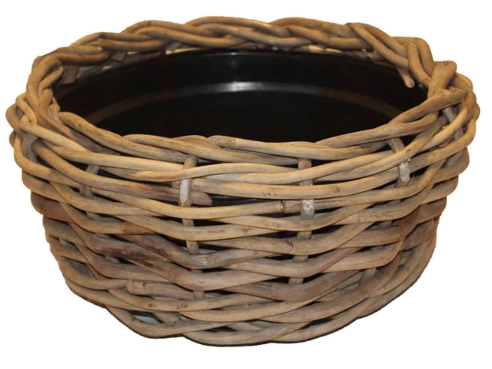 Drypot CI rotan d56h26cm grijs Van der Leeden - Van der leeden