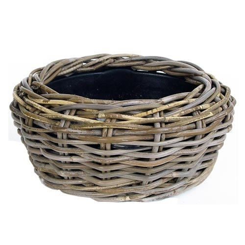 Drypot Terrasschaal Rotan - diameter 32x14 cm Van der Leeden - Van der leeden
