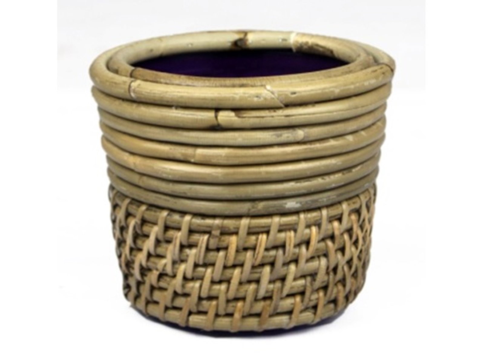 Drypot Rattan Lombok d14h12cm grau