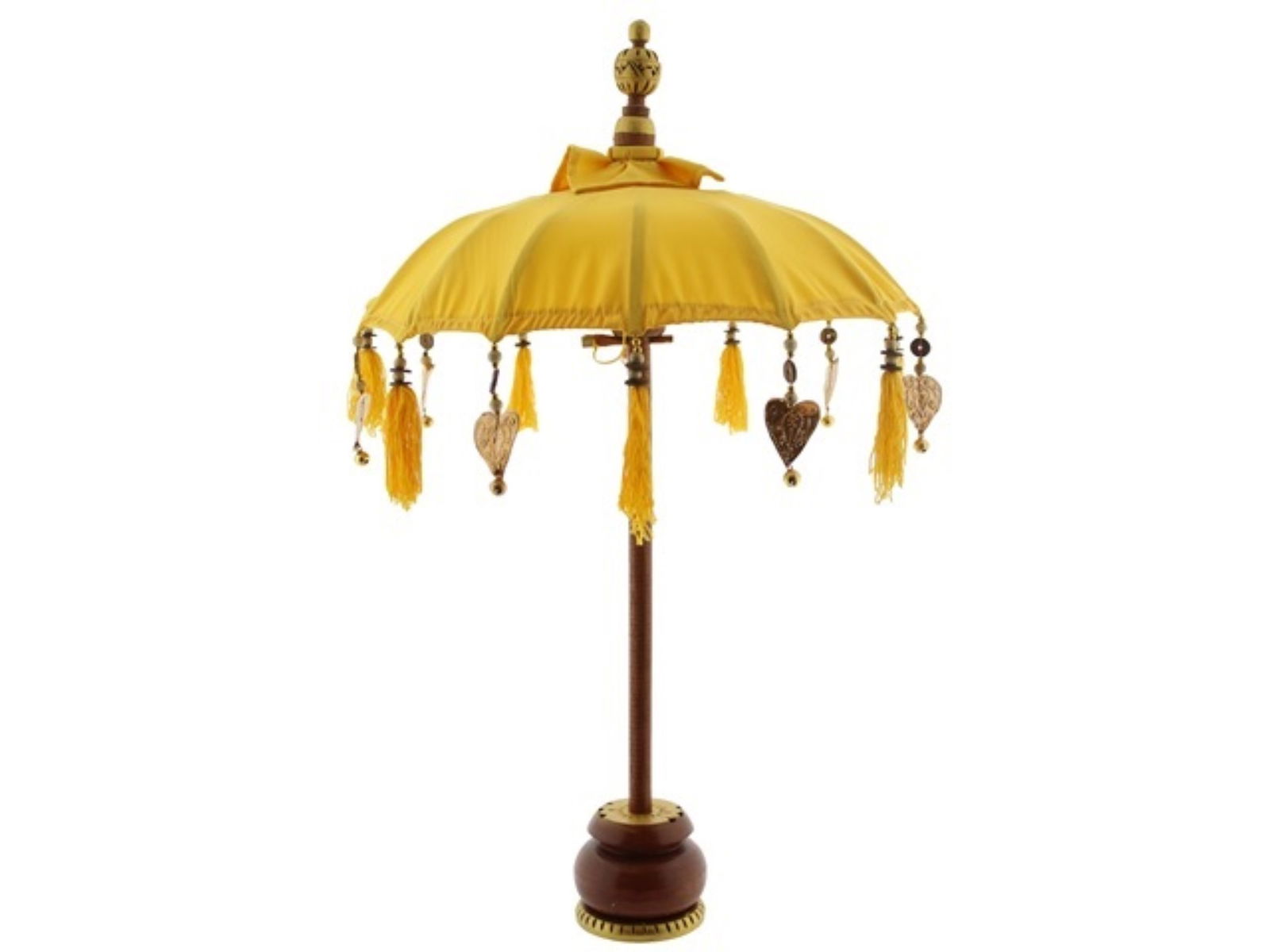 Van der leeden parasol katoen bali mini d50h75cm geel  - 