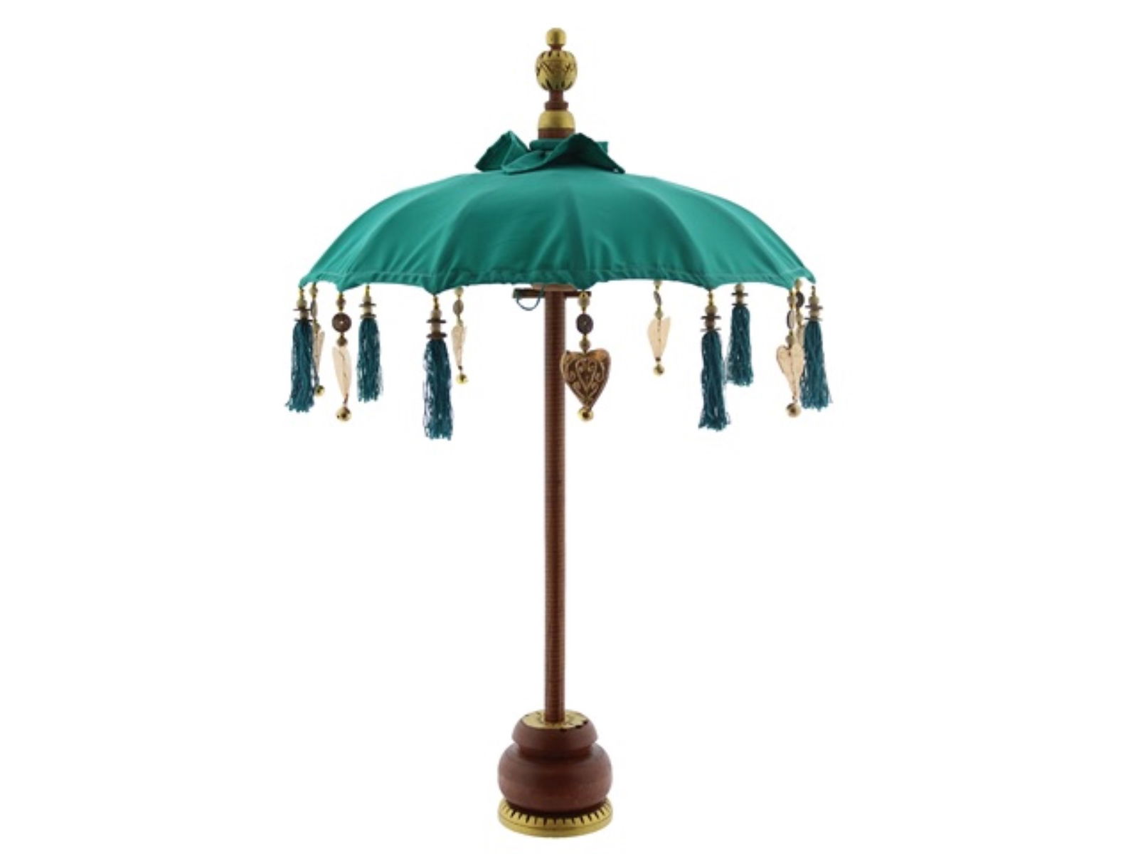 Van der leeden parasol katoen bali mini d50h75cm azuur  - 