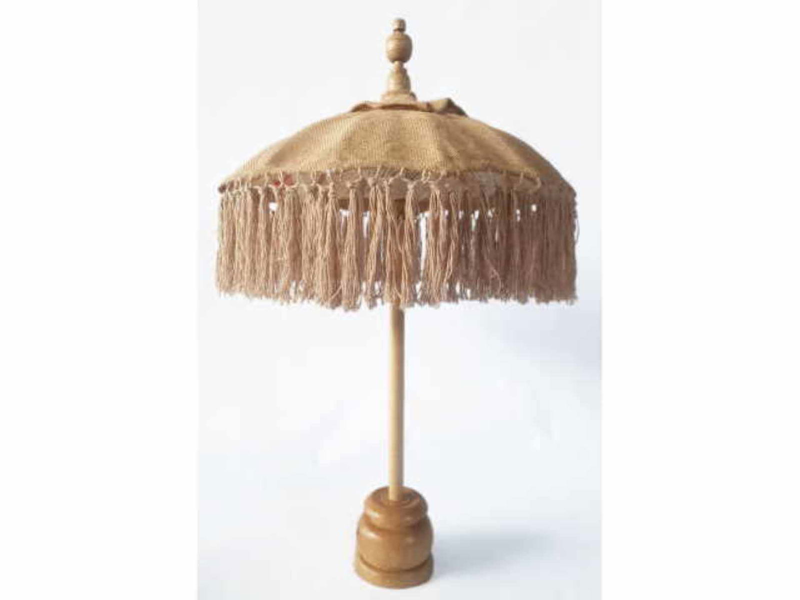 Van der leeden parasol bali mini jute d50h75cm beige  - 
