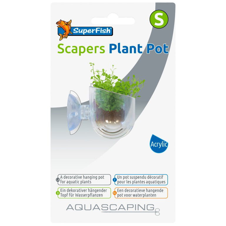 Superfish - Aquascaping - Scaper toebehoren - Scapers Plant Pot - Maat S: ca. 4 cm