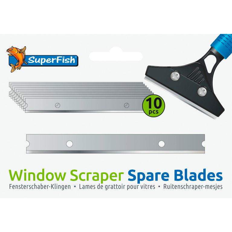 SuperFish window scrapers spare blades vervangmesjes 10 stuks