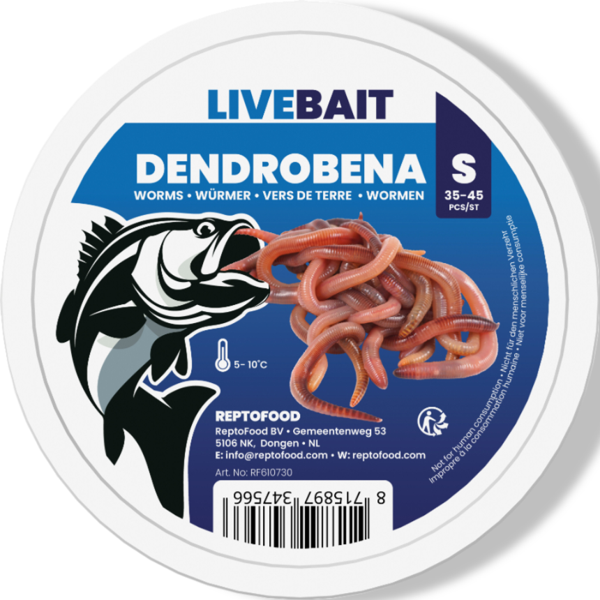 Aquadistri Dendrobena worm s 35-45st Reptofood  - 