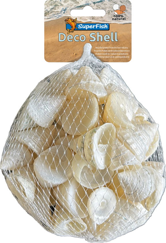Deco schelp spiraal wit 200 gram Superfish - Superfish