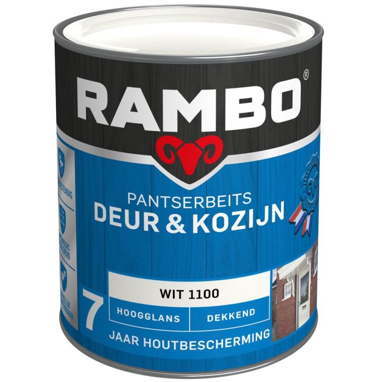 Rambo Pantserbeits deur en kozijn hg dek 1100 0,75l – wit