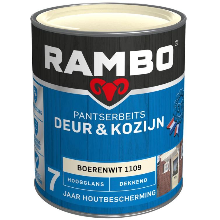Rambo Pantserbeits deur en kozijn hg dek 1109 0,75l – wit