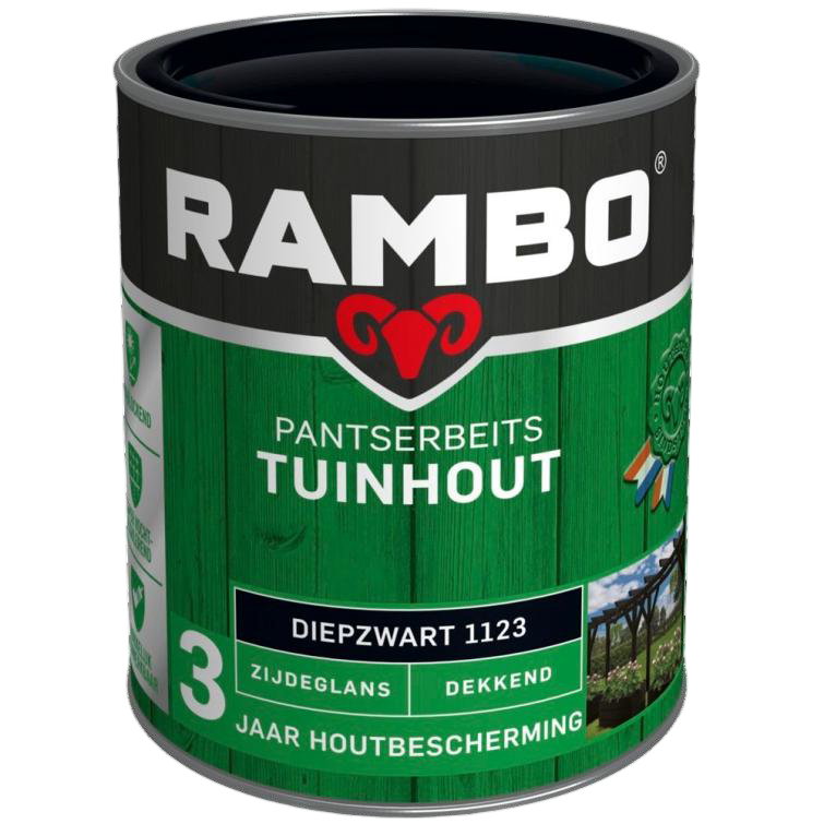 Rambo Pantserbeits tuinhout zg dek 1123 0,75l – zwart